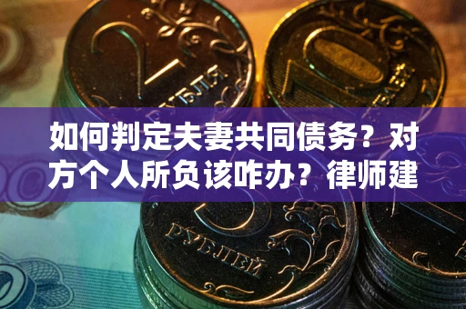 济南如何判定夫妻共同债务？对方个人所负该咋办？律师建议