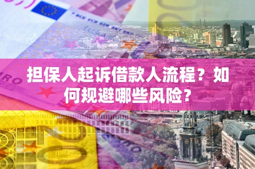 济南担保人起诉借款人流程？如何规避哪些风险？