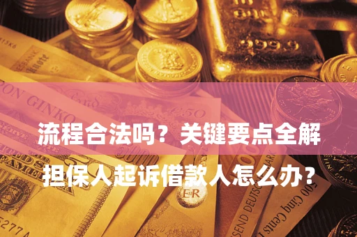 济南

担保人起诉借款人怎么办？流程合法吗？关键要点全解析