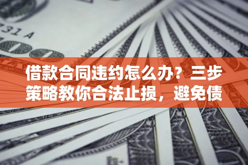 济南借款合同违约怎么办？三步策略教你合法止损，避免债务危机升级